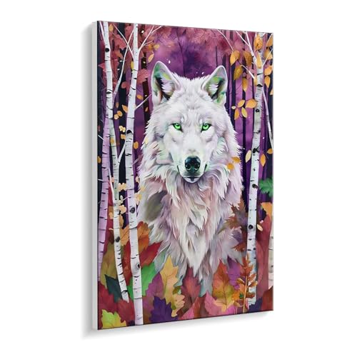 Malen Nach Zahlen Erwachsene, Wald Wölfe Bastelset GemäLde,Kreativ Set für Erwachsene Anfänger, DIY GemäLde Kit mit Pinsel und Acrylfarbe Als Geschenk für Wanddeko, Ohne Rahmen 40 x 50 cm u-552 Malen Nach Zahlen Erwachsene, Wald Wölfe Bastelset GemäLde,Kreativ Set für Erwachsene Anfänger, DIY GemäLde Kit mit Pinsel und Acrylfarbe Als Geschenk für Wanddeko, Ohne Rahmen 40 x 50 cm u-552 von Guuogxan