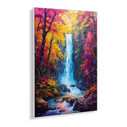 Malen Nach Zahlen Erwachsene, Wasserfall Aussicht Bastelset GemäLde,Kreativ Set für Erwachsene Anfänger, DIY GemäLde Kit mit Pinsel und Acrylfarbe Als für Wanddeko, Ohne Rahmen 80 x 110 cm u-515 Malen Nach Zahlen Erwachsene, Wasserfall Aussicht Bastelset GemäLde,Kreativ Set für Erwachsene Anfänger, DIY GemäLde Kit mit Pinsel und Acrylfarbe Als für Wanddeko, Ohne Rahmen 80 x 110 cm u-515 von Guuogxan