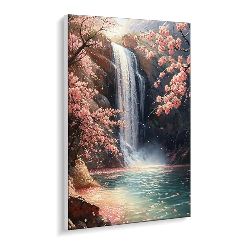 Malen Nach Zahlen Erwachsene, Wasserfall Blumen Bastelset GemäLde,Kreativ Set für Erwachsene Anfänger, DIY GemäLde Kit mit Pinsel und Acrylfarbe Als Geschenk für Wanddeko, Ohne Rahmen 40 x 50 cm u-517 Malen Nach Zahlen Erwachsene, Wasserfall Blumen Bastelset GemäLde,Kreativ Set für Erwachsene Anfänger, DIY GemäLde Kit mit Pinsel und Acrylfarbe Als Geschenk für Wanddeko, Ohne Rahmen 40 x 50 cm u-517 von Guuogxan