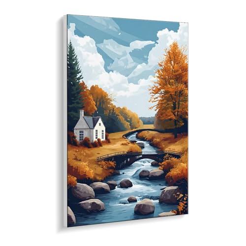 Malen nach Zahlen für Erwachsene – DIY Ölgemälde Set für Anfänger, ohne Rahmen 20 x 30 cm, mit 3 Pinseln & Hochwertigen Acrylfarben, Home Deko Entspannung & Kreativität Geschenk (Herbst Aussicht) i535 Malen nach Zahlen für Erwachsene – DIY Ölgemälde Set für Anfänger, ohne Rahmen 20 x 30 cm, mit 3 Pinseln & Hochwertigen Acrylfarben, Home Deko Entspannung & Kreativität Geschenk (Herbst Aussicht) i535 von Guuogxan