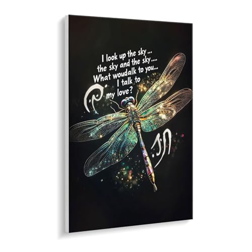 Malen nach Zahlen für Erwachsene – DIY Ölgemälde Set für Anfänger, ohne Rahmen 35 x 50 cm, mit 3 Pinseln & Hochwertigen Acrylfarben, Home Deko Entspannung & Kreativität Geschenk (Dragonfly) i-529 von Guuogxan
