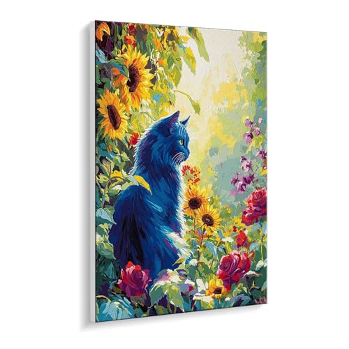 Malen nach Zahlen für Erwachsene – DIY Ölgemälde Set für Anfänger, ohne Rahmen 35 x 50 cm, mit 3 Pinseln & Hochwertigen Acrylfarben, Home Deko Entspannung & Kreativität Geschenk (Katze Waldblick) i426 Malen nach Zahlen für Erwachsene – DIY Ölgemälde Set für Anfänger, ohne Rahmen 35 x 50 cm, mit 3 Pinseln & Hochwertigen Acrylfarben, Home Deko Entspannung & Kreativität Geschenk (Katze Waldblick) i426 von Guuogxan