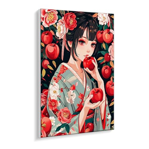 Malen nach Zahlen für Erwachsene – DIY Ölgemälde Set für Anfänger, ohne Rahmen 35 x 50 cm, mit 3 Pinseln & Hochwertigen Acrylfarben, Home Deko Entspannung & Kreativität Geschenk (Mädchen Äpfel) i-480 Malen nach Zahlen für Erwachsene – DIY Ölgemälde Set für Anfänger, ohne Rahmen 35 x 50 cm, mit 3 Pinseln & Hochwertigen Acrylfarben, Home Deko Entspannung & Kreativität Geschenk (Mädchen Äpfel) i-480 von Guuogxan