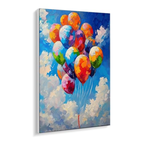 Malen nach Zahlen für Erwachsene – DIY Ölgemälde Set für Anfänger, ohne Rahmen 35 x 50 cm, mit 3 Pinseln & Hochwertigen Acrylfarben, Home Dekoration Entspannung & Kreativität Geschenk (Ballon) i-525 Malen nach Zahlen für Erwachsene – DIY Ölgemälde Set für Anfänger, ohne Rahmen 35 x 50 cm, mit 3 Pinseln & Hochwertigen Acrylfarben, Home Dekoration Entspannung & Kreativität Geschenk (Ballon) i-525 von Guuogxan