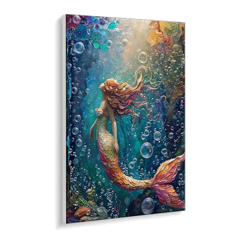 Malen nach Zahlen für Erwachsene – DIY Ölgemälde Set für Anfänger, ohne Rahmen 50 x 70 cm, mit 3 Pinseln & Hochwertigen Acrylfarben, Home Deko Entspannung & Kreativität Geschenk (Meerjungfrau) i-449 Malen nach Zahlen für Erwachsene – DIY Ölgemälde Set für Anfänger, ohne Rahmen 50 x 70 cm, mit 3 Pinseln & Hochwertigen Acrylfarben, Home Deko Entspannung & Kreativität Geschenk (Meerjungfrau) i-449 von Guuogxan
