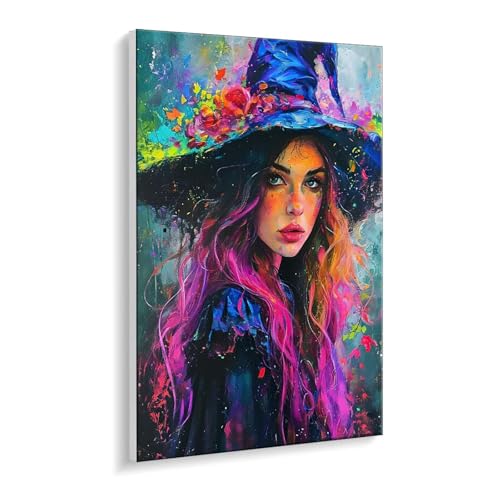 Malen nach Zahlen für Erwachsene – DIY Ölgemälde Set für Anfänger, ohne Rahmen 50 x 70 cm, mit 3 Pinseln & Hochwertigen Acrylfarben, Home Dekoration Entspannung & Kreativität Geschenk (Die Hexe) i-506 Malen nach Zahlen für Erwachsene – DIY Ölgemälde Set für Anfänger, ohne Rahmen 50 x 70 cm, mit 3 Pinseln & Hochwertigen Acrylfarben, Home Dekoration Entspannung & Kreativität Geschenk (Die Hexe) i-506 von Guuogxan