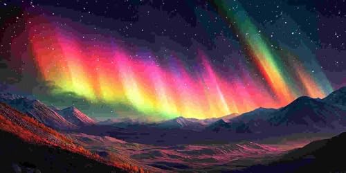Nordlicht Diamond Painting Erwachsene Groß xxl, 5D Diamant Painting Bilder Anfänger Runder Vollbohrer Diamanten Malerei DIY Stickerei Kreuzstich Home Wand Dekor, Geschenke für Frauen 40x80 cm z-32 Nordlicht Diamond Painting Erwachsene Groß xxl, 5D Diamant Painting Bilder Anfänger Runder Vollbohrer Diamanten Malerei DIY Stickerei Kreuzstich Home Wand Dekor, Geschenke für Frauen 40x80 cm z-32 von Guuogxan