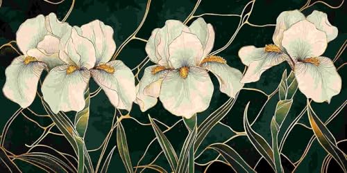 Weiße Blüte Diamond Painting Erwachsene Groß xxl, 5D Diamant Painting Bilder Anfänger Runder Vollbohrer Diamanten Malerei DIY Stickerei Kreuzstich Home Wand Dekor, Geschenke für Frauen 50x100 cm z-16 Weiße Blüte Diamond Painting Erwachsene Groß xxl, 5D Diamant Painting Bilder Anfänger Runder Vollbohrer Diamanten Malerei DIY Stickerei Kreuzstich Home Wand Dekor, Geschenke für Frauen 50x100 cm z-16 von Guuogxan