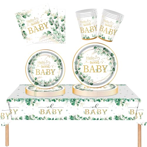 Guvixumi Baby Shower Decorazioni Geburtstag Decorazioni Geschirr Geburtsta Geschirr Geburtstag Party Dekoration Babyparty Servietten Babyshowerparty Deko Junge Fumogeni Baby Shower von Guvixumi