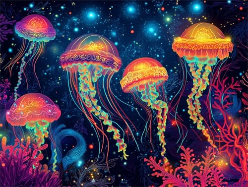 Abstrakt Qualle Diamond Painting Erwachsene Bastelset Set, 5D DIY Diamant Painting Kinder Anfänger Strasssteinen Diamanten Bastelset, Geeignet Dekor von Zuhause Wohnzimmer Geschenk 90x120cm z-538 Abstrakt Qualle Diamond Painting Erwachsene Bastelset Set, 5D DIY Diamant Painting Kinder Anfänger Strasssteinen Diamanten Bastelset, Geeignet Dekor von Zuhause Wohnzimmer Geschenk 90x120cm z-538 von Guyosing
