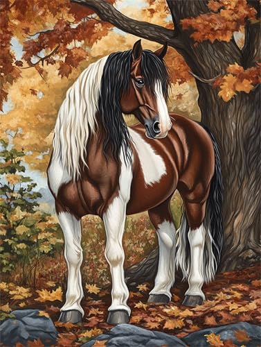 Baum Pferd Diamond Painting Erwachsene Bastelset Set, 5D DIY Diamant Painting Kinder Anfänger Strasssteinen Diamanten Bastelset, Geeignet Dekoration von Zuhause Wohnzimmer Schlafzimmer 90x120cm z-397 Baum Pferd Diamond Painting Erwachsene Bastelset Set, 5D DIY Diamant Painting Kinder Anfänger Strasssteinen Diamanten Bastelset, Geeignet Dekoration von Zuhause Wohnzimmer Schlafzimmer 90x120cm z-397 von Guyosing