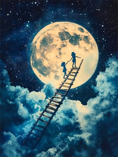 Diamant Painting kinder Mond Sternenhimmel Diamond Painting Erwachsene Set, Mosaik Bastelset Erwachsene, DIY Full Drill Diamantkunst Stickerei Kreuzstich Kits, Geeignet Décor Geschenk 80x100cm z-490 Diamant Painting kinder Mond Sternenhimmel Diamond Painting Erwachsene Set, Mosaik Bastelset Erwachsene, DIY Full Drill Diamantkunst Stickerei Kreuzstich Kits, Geeignet Décor Geschenk 80x100cm z-490 von Guyosing