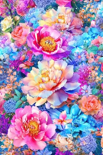 Diamond Painting Blume Diamond Painting Kinder Farbe Daiment Bilder Erwachsene, 5D Kreativ Set für Erwachsene, Vollbohrer Diamanten Malerei Stickerei Kreuzstich Zubehör, für Home Décor 40x60cm Q-868 von Guyosing