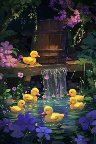Diamond Painting Blume Diamond Painting Kinder Tier Daiment Bilder Erwachsene, 5D Kreativ Set für Erwachsene, Vollbohrer Diamanten Malerei Stickerei Kreuzstich Zubehör, für Home Décor 100x150cm Q-848 von Guyosing
