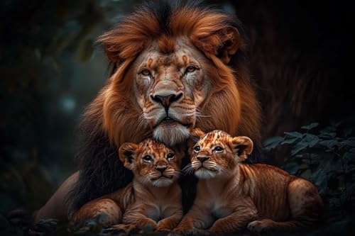 Diamond Painting Tier Diamond Painting Kinder LöWe Daiment Bilder Erwachsene, 5D Kreativ Set für Erwachsene, Vollbohrer Diamanten Malerei Stickerei Kreuzstich Zubehör, für Home Décor 50x100cm Q-14 Diamond Painting Tier Diamond Painting Kinder LöWe Daiment Bilder Erwachsene, 5D Kreativ Set für Erwachsene, Vollbohrer Diamanten Malerei Stickerei Kreuzstich Zubehör, für Home Décor 50x100cm Q-14 von Guyosing