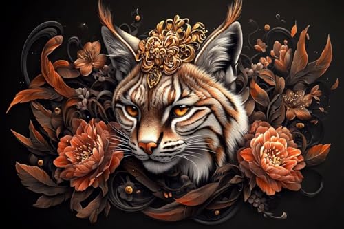 Diamond Painting Tier Diamond Painting Kinder Retro Daiment Bilder Erwachsene, 5D Kreativ Set für Erwachsene, Vollbohrer Diamanten Malerei Stickerei Kreuzstich Zubehör, für Home Wand Décor 60x90cm Q-6 Diamond Painting Tier Diamond Painting Kinder Retro Daiment Bilder Erwachsene, 5D Kreativ Set für Erwachsene, Vollbohrer Diamanten Malerei Stickerei Kreuzstich Zubehör, für Home Wand Décor 60x90cm Q-6 von Guyosing