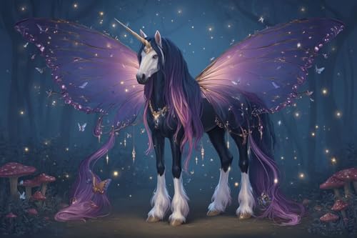 Diamond Painting Tier Diamond Painting Kinder Traum Daiment Bilder Erwachsene, 5D Kreativ Set für Erwachsene, Vollbohrer Diamanten Malerei Stickerei Kreuzstich Zubehör, für Home Décor 40x60cm Q-10 von Guyosing