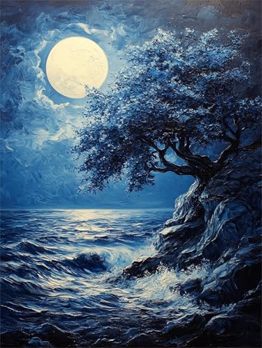 Mond Baum Diamond Painting Erwachsene Bastelset Set, 5D DIY Diamant Painting Kinder Anfänger Strasssteinen Diamanten Bastelset, Geeignet Dekoration von Zuhause Wohnzimmer Schlafzimmer 40x50cm z-485 Mond Baum Diamond Painting Erwachsene Bastelset Set, 5D DIY Diamant Painting Kinder Anfänger Strasssteinen Diamanten Bastelset, Geeignet Dekoration von Zuhause Wohnzimmer Schlafzimmer 40x50cm z-485 von Guyosing