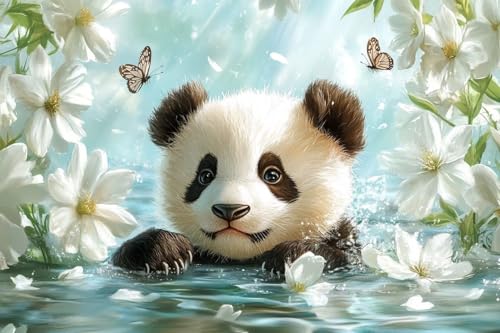 Panda Diamond Painting Schmetterling Diamond Painting Erwachsene, DIY Diamant Bilder, Diamanten Kinder Kreuzstich Diamonds Bastelset Erwachsene Mosaikherstellung Set, für Home Décor 100x150cm Q-267 Panda Diamond Painting Schmetterling Diamond Painting Erwachsene, DIY Diamant Bilder, Diamanten Kinder Kreuzstich Diamonds Bastelset Erwachsene Mosaikherstellung Set, für Home Décor 100x150cm Q-267 von Guyosing