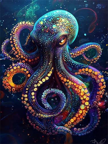Tiefsee Oktopus Diamond Painting Erwachsene Bastelset Set, 5D DIY Diamant Painting Kinder Anfänger Strasssteinen Diamanten Bastelset, Geeignet Dekor von Zuhause Wohnzimmer Geschenk 90x120cm z-381 Tiefsee Oktopus Diamond Painting Erwachsene Bastelset Set, 5D DIY Diamant Painting Kinder Anfänger Strasssteinen Diamanten Bastelset, Geeignet Dekor von Zuhause Wohnzimmer Geschenk 90x120cm z-381 von Guyosing