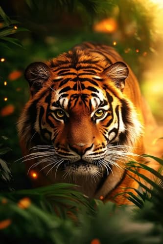 Tiger Diamond Painting Tier Diamond Painting Erwachsene, DIY Diamant Bilder, Diamanten Kinder Kreuzstich Diamonds Bastelset Erwachsene Mosaikherstellung Set, für Home Décor Geschenk 100x150cm Q-843 von Guyosing