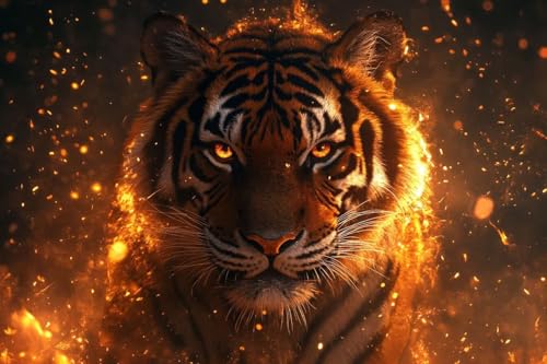 Traum Diamond Painting Tiger Diamond Painting Erwachsene, DIY Diamant Bilder, Diamanten Kinder Kreuzstich Diamonds Bastelset Erwachsene Mosaikherstellung Set, für Home Décor Geschenk 30x40cm Q-229 Traum Diamond Painting Tiger Diamond Painting Erwachsene, DIY Diamant Bilder, Diamanten Kinder Kreuzstich Diamonds Bastelset Erwachsene Mosaikherstellung Set, für Home Décor Geschenk 30x40cm Q-229 von Guyosing