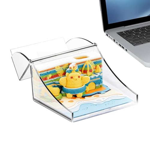3D Note Pad, Creative Tear-Off Memo Pads with Hidden Bear Design, Handmade Paper Craft Notepad with Reveal Stickers, Non-Sticky Pad for Home or Decor, 8.5x8.5x3.6cm von Gvblkq