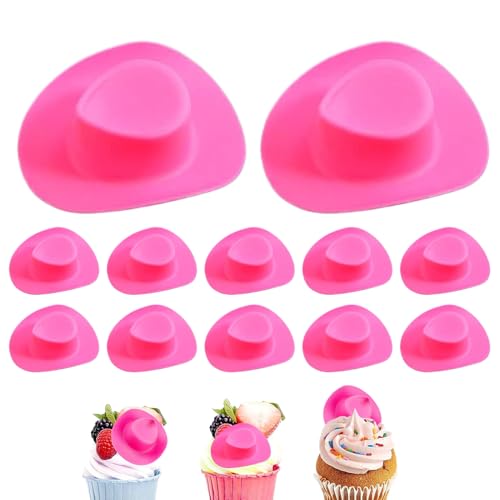Cowboyhut Cupcake Toppers, 12 PVC Mini Puppenhüte, niedliche Partydekorationen für das westliche Thema Geburtstag BREIHAUS BBQ Holiday Festival Festival Dessert und Topfschiff Cowboyhut Cupcake Toppers, 12 PVC Mini Puppenhüte, niedliche Partydekorationen für das westliche Thema Geburtstag BREIHAUS BBQ Holiday Festival Festival Dessert und Topfschiff von Gvblkq