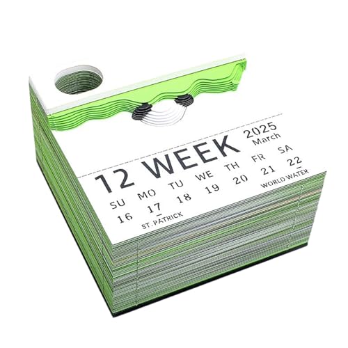 Gvblkq 2026 Zeitstück Kalender | Panda Papier Skulptur 3D Notizblock,Desktop Abreißblock Memo Block Für Homeoffice Schule Konferenzzimmer Empfangsbereich Lehrer Studenten von Gvblkq
