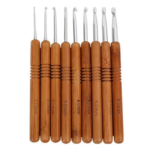Gvblkq Crochet Hooks, 9X Ergonomic Yarn Crocheting Needles Set, Comfortable Grip Knitting Tools Kit For Beginners, Grandmothers, Crocheters, Knitters, Weaving And Craft Projects, 5.31x0.39x0.39 In Gvblkq Crochet Hooks, 9X Ergonomic Yarn Crocheting Needles Set, Comfortable Grip Knitting Tools Kit For Beginners, Grandmothers, Crocheters, Knitters, Weaving And Craft Projects, 5.31x0.39x0.39 In von Gvblkq