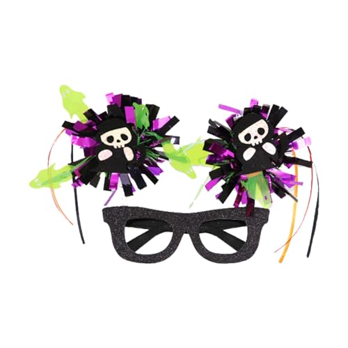 Gvblkq Halloween-Brille, lustige Cosplay-Brille, - -Regenball-Brille, Halloween-Fotoautomaten-Requisiten, bunte gestreifte Quasten-Brille, Maskerade-Brille für Kinder und Erwachsene Gvblkq Halloween-Brille, lustige Cosplay-Brille, - -Regenball-Brille, Halloween-Fotoautomaten-Requisiten, bunte gestreifte Quasten-Brille, Maskerade-Brille für Kinder und Erwachsene von Gvblkq