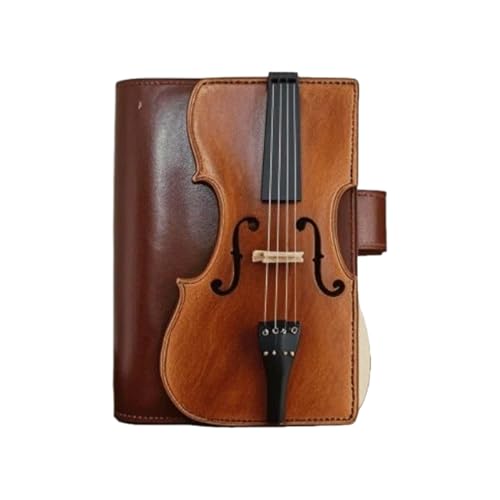 Gvblkq Leather Journal, Vintage Journal with Violin Design, PU Leather Diary, Ideal for Study, Teacher, College, Journaling, Recipe, School, Meeting, Elegant Writing Notebook, 14x10.6cm Gvblkq Leather Journal, Vintage Journal with Violin Design, PU Leather Diary, Ideal for Study, Teacher, College, Journaling, Recipe, School, Meeting, Elegant Writing Notebook, 14x10.6cm von Gvblkq