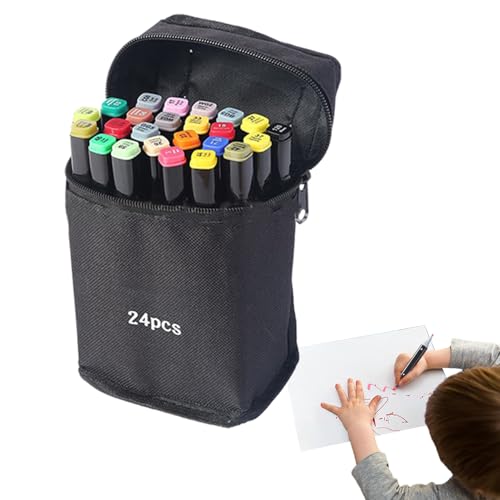 Gvblkq Marker Set, Double Tip Drawing Markers, Art Supplies Kit, Paint Pens with Storage Bag, Ideal for School, Classroom, Travel, Scrapbooking, Creative Projects, 6.06x0.59x0.39 in Gvblkq Marker Set, Double Tip Drawing Markers, Art Supplies Kit, Paint Pens with Storage Bag, Ideal for School, Classroom, Travel, Scrapbooking, Creative Projects, 6.06x0.59x0.39 in von Gvblkq