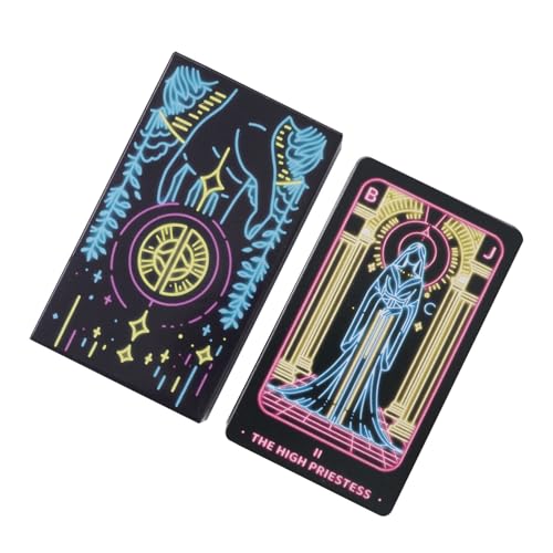 Tarot Reading Card Set for Starters, Spiritual Guidance Deck with 78 Unique Illustrations, Divination Tools for Intuition Practice, Game Night Fun, for Mystics, Seekers, and Collectors von Gvblkq