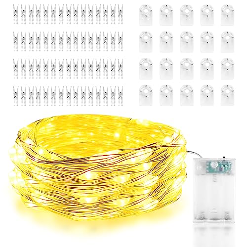 Gvolatee Led Fotoclips Lichterkette Warmweiß, Lichterkette mit Klammern für Fotos 10M mit 60 Klammern, Fotolichterkette Batteriebetrieben für Wohnzimmer, Zimmer, Weihnachten, Hochzeiten Gvolatee Led Fotoclips Lichterkette Warmweiß, Lichterkette mit Klammern für Fotos 10M mit 60 Klammern, Fotolichterkette Batteriebetrieben für Wohnzimmer, Zimmer, Weihnachten, Hochzeiten von Gvolatee