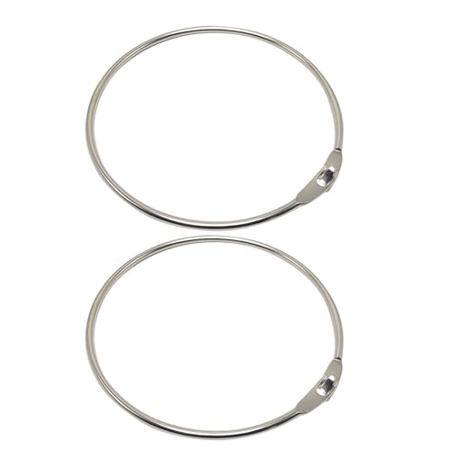 2 Stück Schlüsselring Groß, 148mm Ring, 4mm Durchmesser, mit Einfachem Verschluss, Vielseitiger Metallring, Speicherring, Zur Aufbewahrung von Schlüsseln, Kleidung, zum Aufhängen von Vorhängen usw 2 Stück Schlüsselring Groß, 148mm Ring, 4mm Durchmesser, mit Einfachem Verschluss, Vielseitiger Metallring, Speicherring, Zur Aufbewahrung von Schlüsseln, Kleidung, zum Aufhängen von Vorhängen usw von Gvrxec