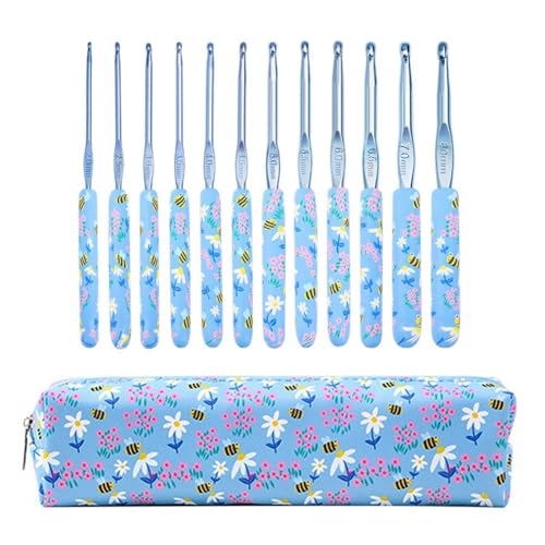 Gvvsjgdbis 12-teiliges Häkelnadel-Set, Häkelnadeln, ergonomisches Stricken, Häkel-Set für Weben, Nähnadeln, DIY-Werkzeug Gvvsjgdbis 12-teiliges Häkelnadel-Set, Häkelnadeln, ergonomisches Stricken, Häkel-Set für Weben, Nähnadeln, DIY-Werkzeug von Gvvsjgdbis