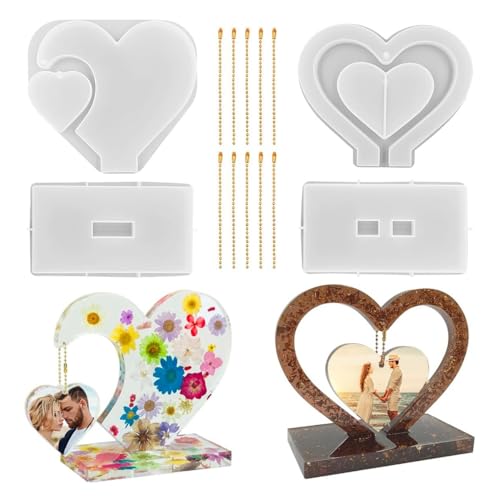 Gvvsjgdbis 2 Set Herzform 3D Bilderrahmen Epoxidharz Formen DIY Personalisierter Bilderrahmen Gvvsjgdbis 2 Set Herzform 3D Bilderrahmen Epoxidharz Formen DIY Personalisierter Bilderrahmen von Gvvsjgdbis