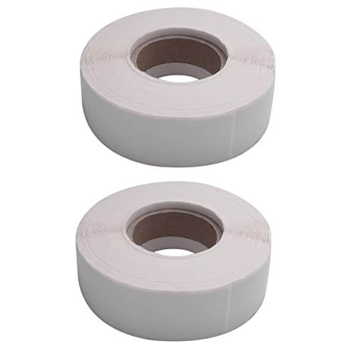 Gvvsjgdbis 2 x abnehmbare Gefrieretiketten, 2,5 x 7,6 cm, Lebensmittelaufbewahrungsaufkleber, Kühlschrank, Gefrierschrank (blanko, weiß) von Gvvsjgdbis