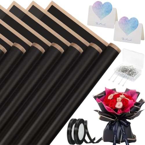 Gvvsjgdbis 20 Blatt Blumen-Geschenkpapier für Bastelarbeiten, Blumenverpackungen, Geschenkverpackungen, Floristen, Blumenstrauß, einfache Installation, B Gvvsjgdbis 20 Blatt Blumen-Geschenkpapier für Bastelarbeiten, Blumenverpackungen, Geschenkverpackungen, Floristen, Blumenstrauß, einfache Installation, B von Gvvsjgdbis