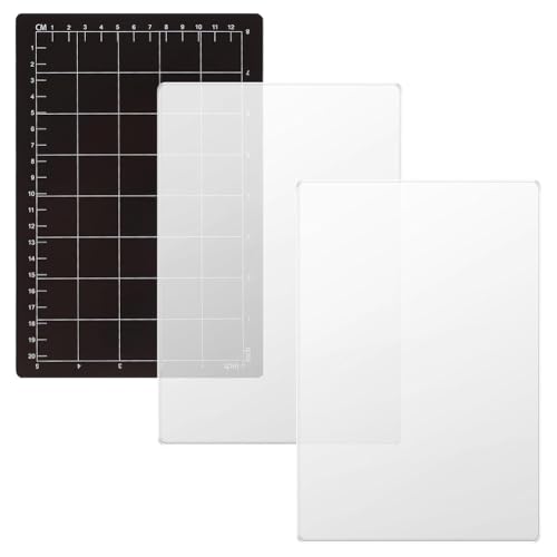 Gvvsjgdbis 3-teiliges transparentes Stanzkissen-Set, wiederverwendbare magnetische Unterlegscheibe und Acryl-Schneidepad-Set für die meisten Stanzmaschinen Gvvsjgdbis 3-teiliges transparentes Stanzkissen-Set, wiederverwendbare magnetische Unterlegscheibe und Acryl-Schneidepad-Set für die meisten Stanzmaschinen von Gvvsjgdbis
