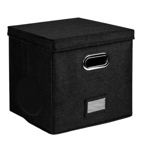 Gvvsjgdbis 30,5 cm große Vinyl-Schallplatten-Aufbewahrungsbox mit Deckel-Griffen, praktische LP-Platten-Organizer-Boxen für mehr als 50 Schallplatten Gvvsjgdbis 30,5 cm große Vinyl-Schallplatten-Aufbewahrungsbox mit Deckel-Griffen, praktische LP-Platten-Organizer-Boxen für mehr als 50 Schallplatten von Gvvsjgdbis