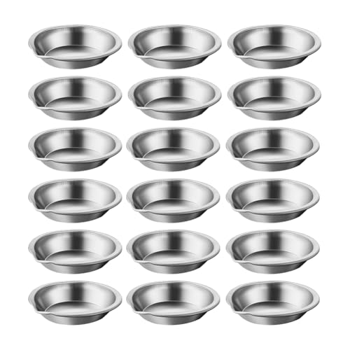 Gvvsjgdbis 30 Stück Edelstahl-Malpaletten, mit Öffnung, 5,1 cm, Maltabletts, Make-up-Paletten, Mini-Metallfarbe Gvvsjgdbis 30 Stück Edelstahl-Malpaletten, mit Öffnung, 5,1 cm, Maltabletts, Make-up-Paletten, Mini-Metallfarbe von Gvvsjgdbis