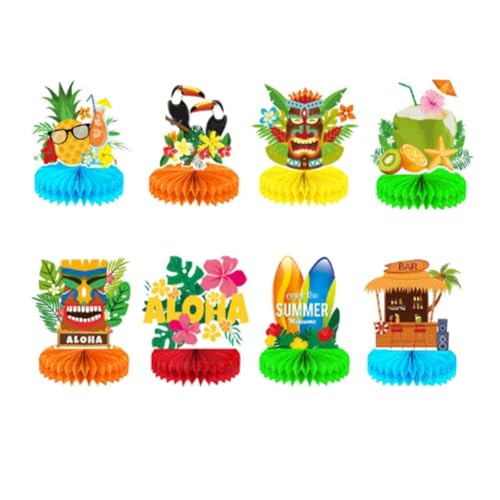 Gvvsjgdbis 8-Teiliges Luau-Dekorationsset, Waben-Mittelstücke, Hawaiianische -Dekorationen, Luau-Mittelstücke für Den Tisch Gvvsjgdbis 8-Teiliges Luau-Dekorationsset, Waben-Mittelstücke, Hawaiianische -Dekorationen, Luau-Mittelstücke für Den Tisch von Gvvsjgdbis