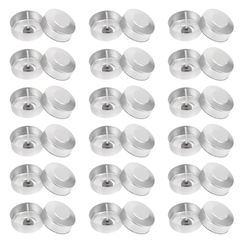 Gvvsjgdbis Aluminium-Teelichter, Becher, Kerzen, Tassen, leere Hülle, Kerzen, Wachs-Behälter mit Kerzendocht für selbstgemachte Kerzen, 100 Sets Gvvsjgdbis Aluminium-Teelichter, Becher, Kerzen, Tassen, leere Hülle, Kerzen, Wachs-Behälter mit Kerzendocht für selbstgemachte Kerzen, 100 Sets von Gvvsjgdbis