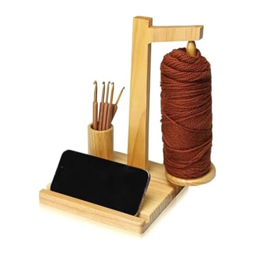 Gvvsjgdbis Garnhalter aus Holz, Telefonständer, Garnhalter aus Holz mit Telefonständer, magnetische Garnspulenablage, Holzfarbe Gvvsjgdbis Garnhalter aus Holz, Telefonständer, Garnhalter aus Holz mit Telefonständer, magnetische Garnspulenablage, Holzfarbe von Gvvsjgdbis