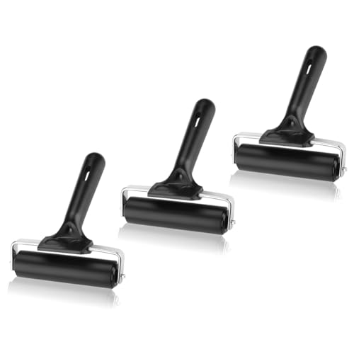 Gvvsjgdbis Gummi-Brayer-Walze, Stanzrolle, Kleberoller, Werkzeug für Druckherstellung, Klebeanwendung, 9,5 cm Breite, einfache Installation, 3 Stück Gvvsjgdbis Gummi-Brayer-Walze, Stanzrolle, Kleberoller, Werkzeug für Druckherstellung, Klebeanwendung, 9,5 cm Breite, einfache Installation, 3 Stück von Gvvsjgdbis