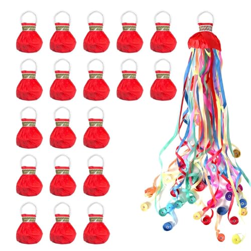 Gvvsjgdbis Luftschlangen mit Druckknöpfen, kein Durcheinander, Konfetti, magische Papierknallbonbons für Hochzeit, Geburtstag, Gastgeschenke, 20 Stück Gvvsjgdbis Luftschlangen mit Druckknöpfen, kein Durcheinander, Konfetti, magische Papierknallbonbons für Hochzeit, Geburtstag, Gastgeschenke, 20 Stück von Gvvsjgdbis