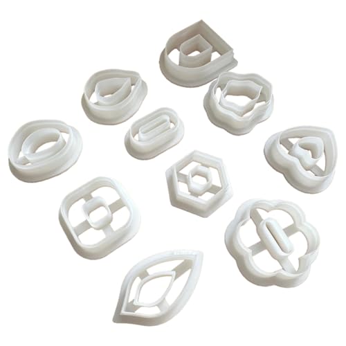 Gvvsjgdbis Polymer-Ton-Ausstecher, Boho-Modelliermasse, geometrische Tonwerkzeuge für Polymer-Ton-Schmuck, Polymer-Ton-Set, 10 Stück Gvvsjgdbis Polymer-Ton-Ausstecher, Boho-Modelliermasse, geometrische Tonwerkzeuge für Polymer-Ton-Schmuck, Polymer-Ton-Set, 10 Stück von Gvvsjgdbis