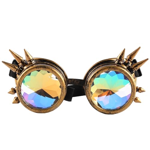 Gwezmxs Steampunk Brille Gläser Verstellbare Größe, Karneval/Cosplay/Halloween Accessoire - GXD231-D Gwezmxs Steampunk Brille Gläser Verstellbare Größe, Karneval/Cosplay/Halloween Accessoire - GXD231-D von Gwezmxs